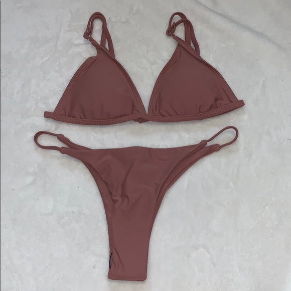 SHEIN Other - SHEIN Triangle Thong Bikini Set